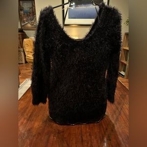 Like New! Hot Topic. Black, v neck, fuzzy soft sweater. In perfect condition.